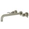 Kingston Brass KS8058DFL Wall Mount Tub Faucet, Brushed Nickel KS8058DFL - alternate 1